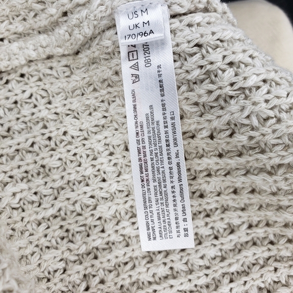 Free People Beach Sweater Dress M Swim Cover-up Lounge Boho Minimalist V-neck - Picture 8 of 10